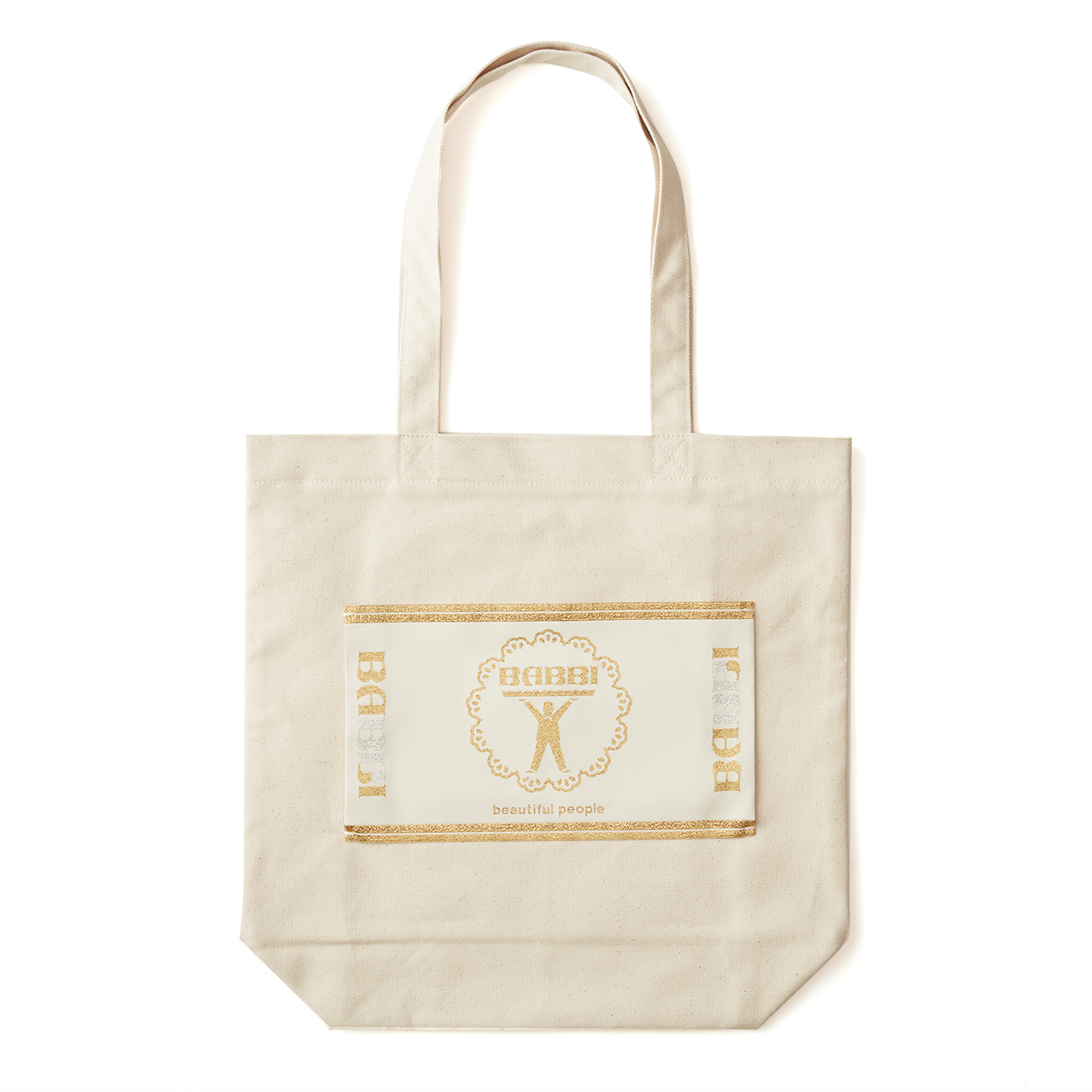 BABBI × beautiful people 限定ネームタグトートバッグ (エクリュ)｜BABBI